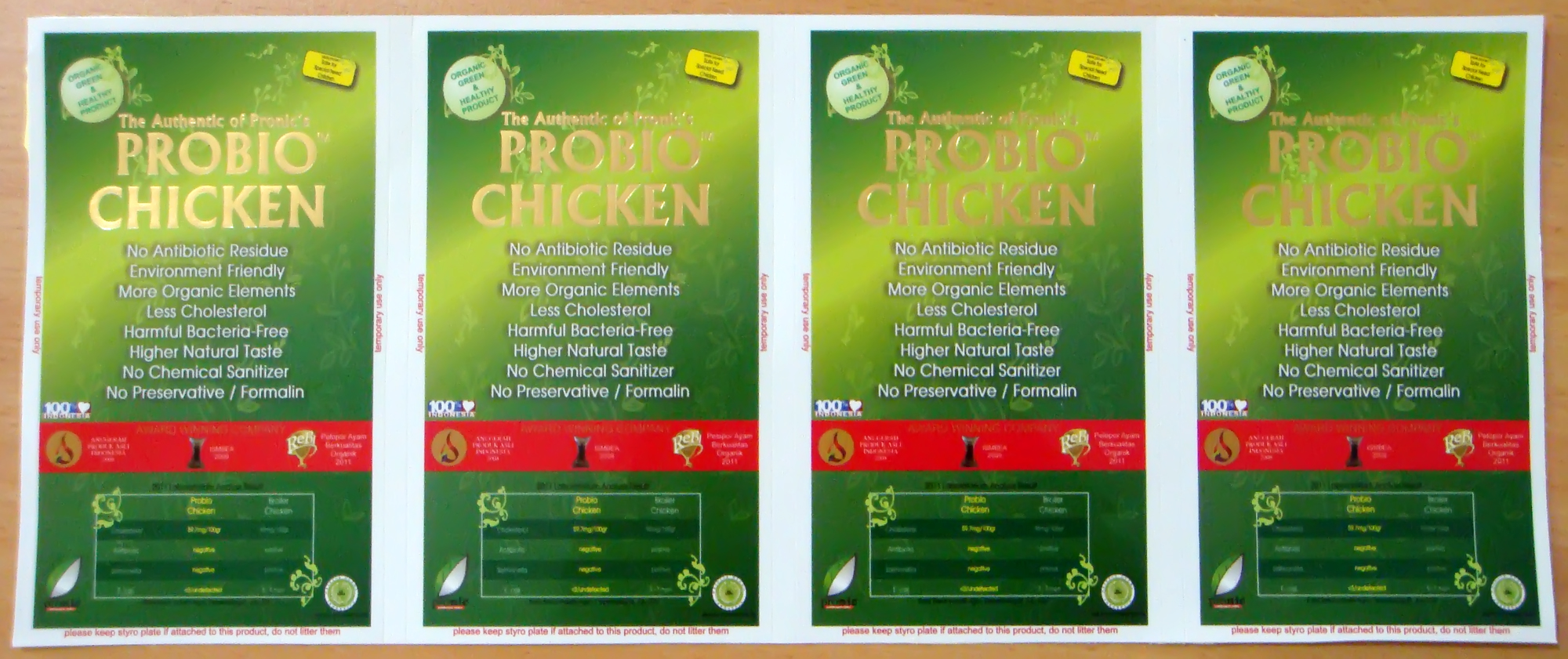 Sticker Probio Chicken